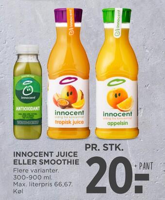 MENY Innocent juice eller smoothie tilbud