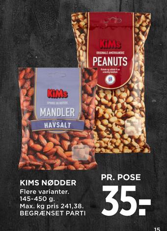 MENY Kims nødder tilbud