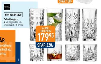 Imerco Selection glas tilbud
