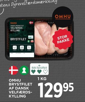 MENY Omhu brystfilet af dansk velfærds­kylling tilbud