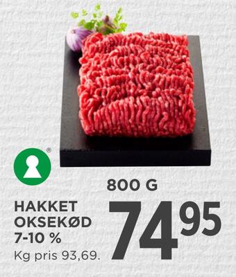 MENY Hakket oksekød 7-10 % tilbud