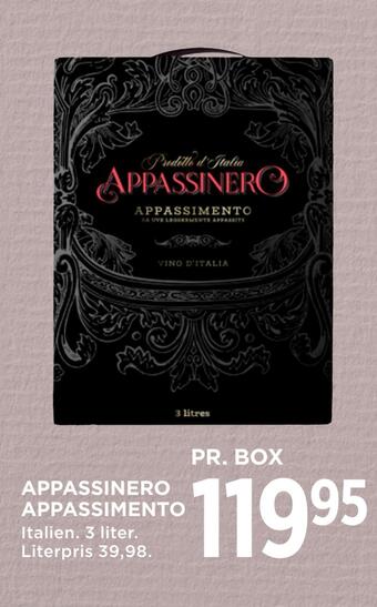 MENY Appassinero appassimento tilbud