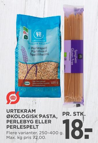 MENY Urtekram økologisk pasta, perlebyg eller perlespelt tilbud