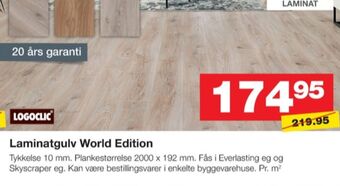 Bauhaus Logoclic laminatgulv tilbud