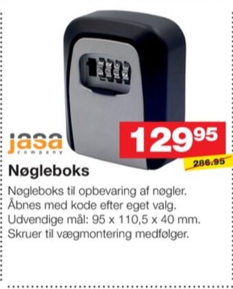Bauhaus Jasa nøgleboks tilbud