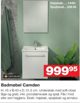 Bauhaus Bath deluxe badmøbel tilbud