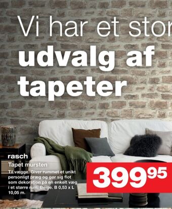 Bauhaus Rasch tapet tilbud