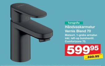 Bauhaus Hansgrohe håndvaskarmatur tilbud