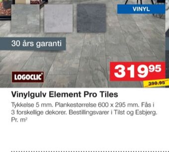 Bauhaus Logoclic vinylgulv tilbud
