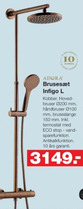 Bauhaus Adora termostatarmatur tilbud