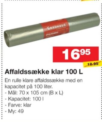 Bauhaus Bauhaus affaldssække tilbud