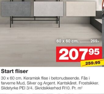 Bauhaus Ukendt gulvflise tilbud