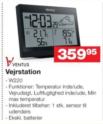 Bauhaus Ventus vejrstation tilbud