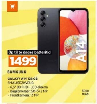 Power Galaxy a14 mobiltelefon tilbud