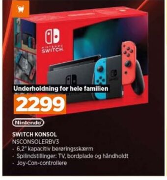 Nintendo switch spillekonsol