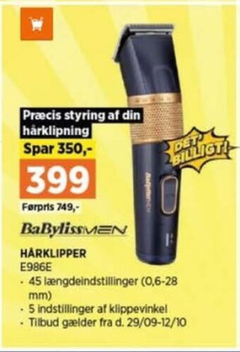 Power Babyliss barbermaskine tilbud