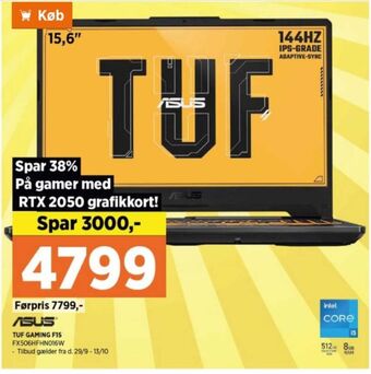 Power Asus bærbar pc tilbud