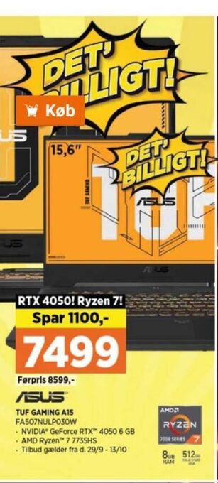 Power Asus bærbar pc tilbud