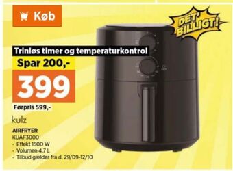 Power Kulz airfryer tilbud