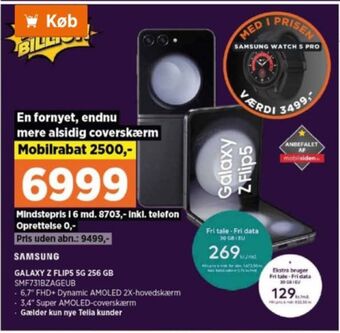 Galaxy z flip5 mobiltelefon