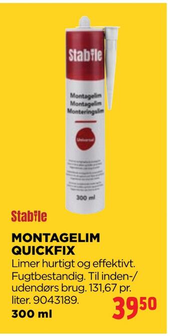 jem & fix Montagelim quickfix tilbud