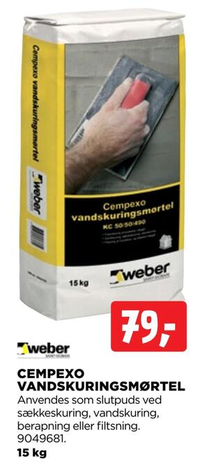 jem & fix Cempexo vandskuringsmørtel tilbud