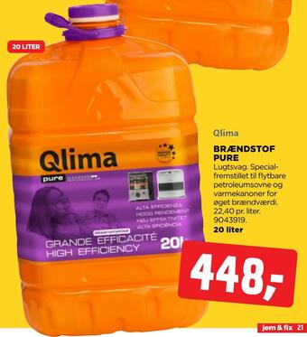 jem & fix Brændstof pure tilbud