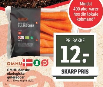 SPAR OMHU Danske Økologiske Gulerødder tilbud