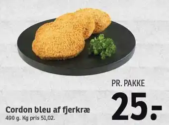 SPAR Cordon Bleu Af Fjerkræ 490g tilbud