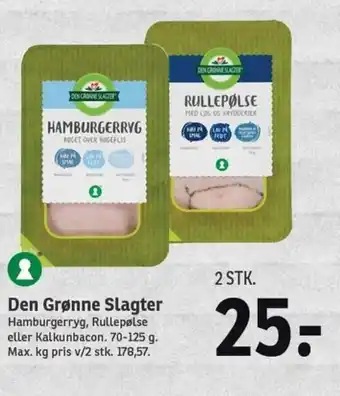 SPAR Den Grønne Slagter 70-125g tilbud