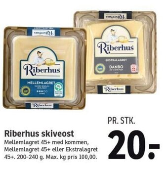 SPAR Riberhus Skiveost tilbud