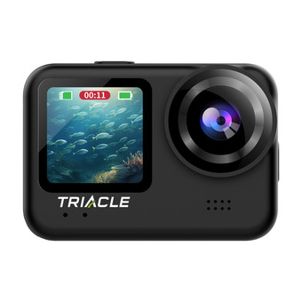 Power Triacle 7007bk 4k/60fps duo lcd actionkamera, sort tilbud