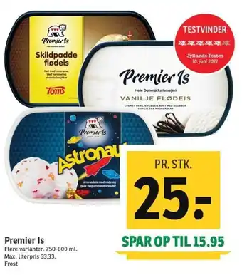 SPAR Premier Is 750-800ml tilbud