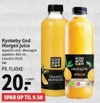 SPAR Rynkeby God Morgen Juice 850ml tilbud