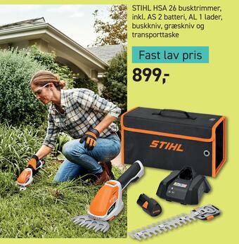 Johannes Fog Stihl hsa 26 busktrimmer tilbud