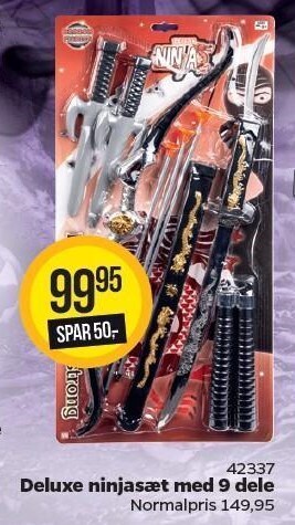 MID Hobby Deluxe ninjasæt med 9 dele tilbud