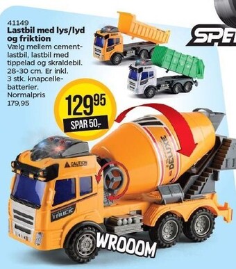 Lastbil med lys/lyd og friktion