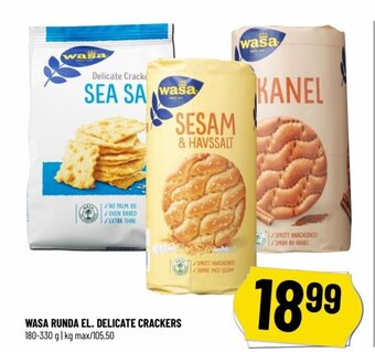 Løvbjerg WASA RUNDA EL. DELICATE CRACKERS tilbud