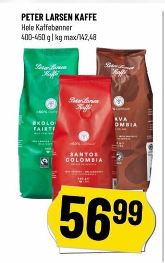 Løvbjerg PETER LARSEN KAFFE Hele Kaffebønner 400-450 g tilbud