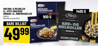 Løvbjerg MOU KØD- & MELBOLLER EL. STEFF-HOULBERG MIDDAGS- EL. MINIFRIKADELLER tilbud