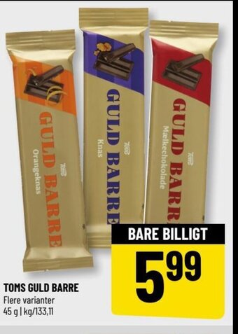TOMS GULD BARRE