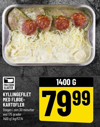 Løvbjerg KYLLINGEFILET MED FLØDE-KARTOFLER tilbud