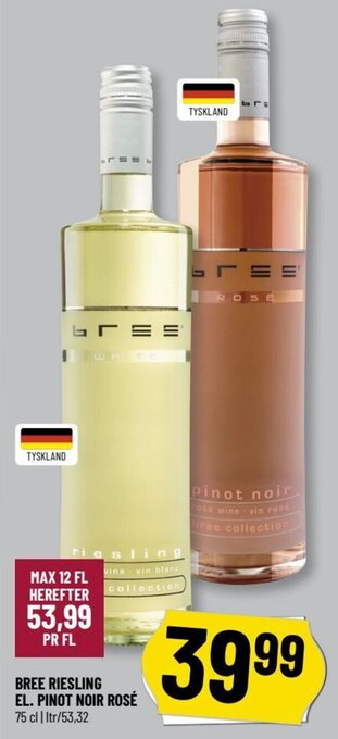 Løvbjerg BREE RIESLING EL. PINOT NOIR ROSÉ 75 cl tilbud