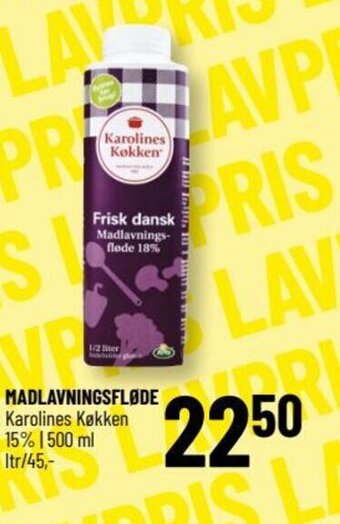 Løvbjerg MADLAVNINGSFLØDE Karolines Køkken tilbud