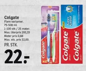 SPAR Colgate Optic White Advanced Teeth Whitening Sparkling White Toothopaste tilbud
