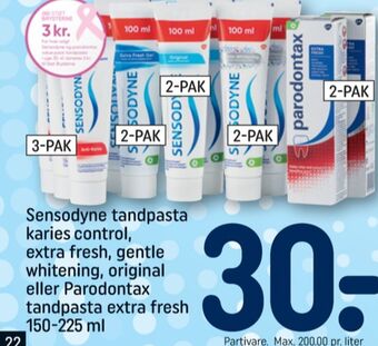 REMA 1000 Sensodyne tandpasta tilbud