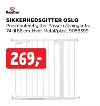 jem & fix Babydan sikkerhedsgitter tilbud
