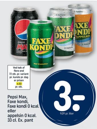 REMA 1000 Pepsi max cola tilbud