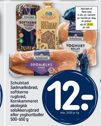 REMA 1000 Schulstad softkernerugbrød tilbud