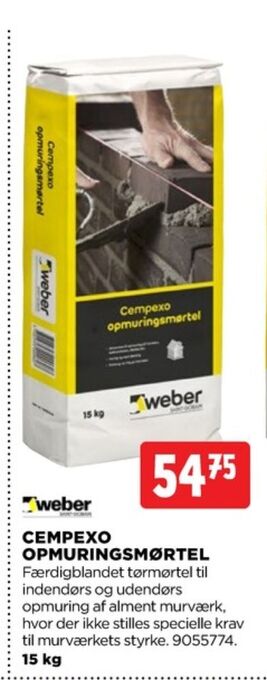 jem & fix Weber mørtel tilbud
